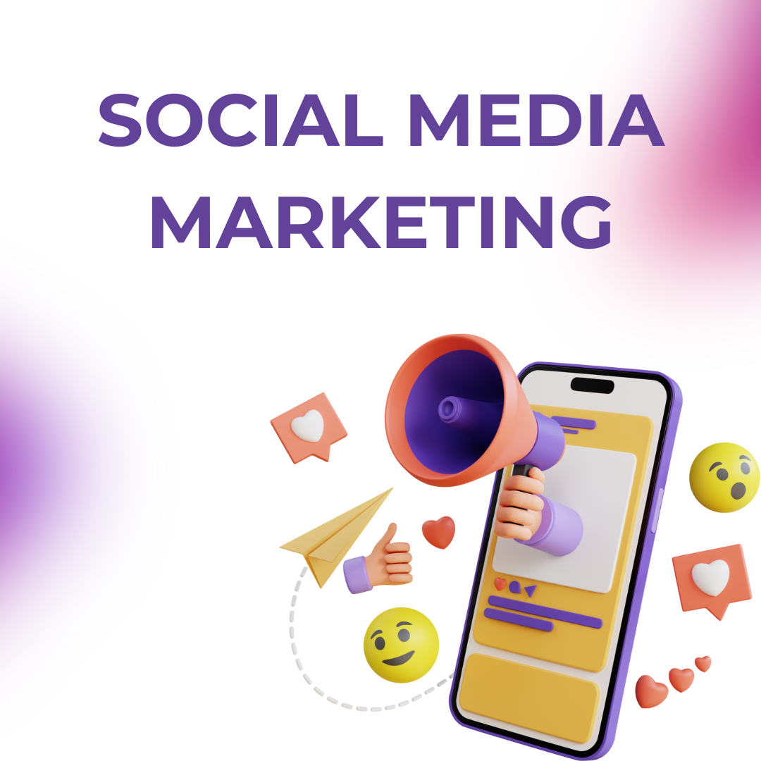 purple pink modern social media marketing instagram post